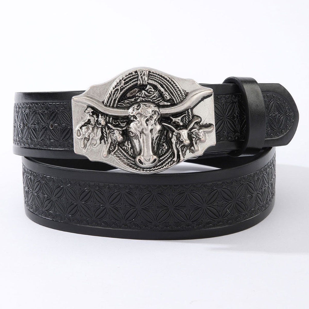 Classic Leather Cowboy Belt