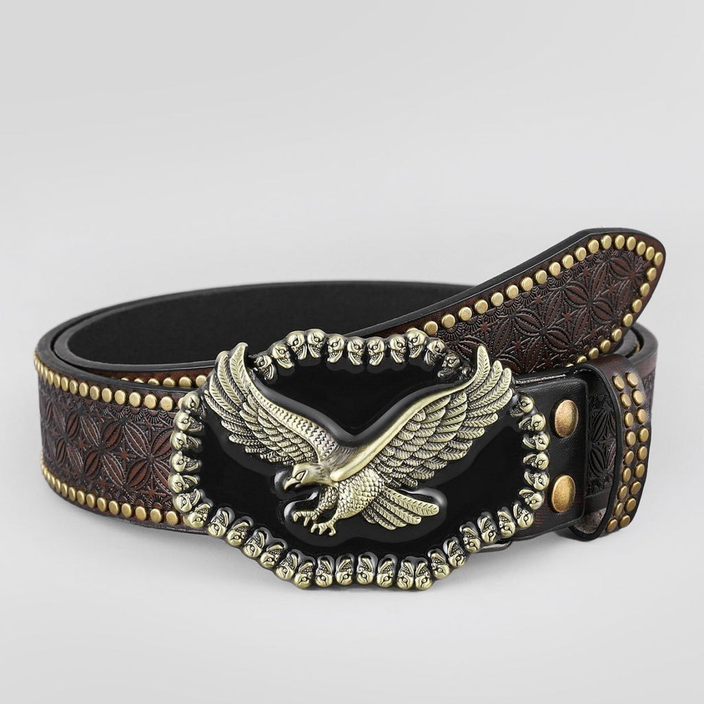 Classic Leather Cowboy Belt