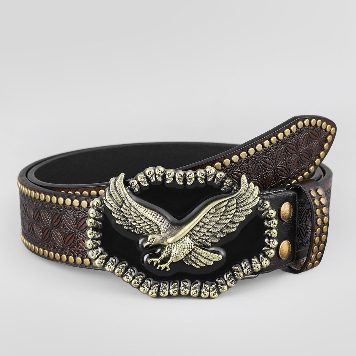 Classic Leather Cowboy Belt