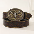 Classic Leather Cowboy Belt